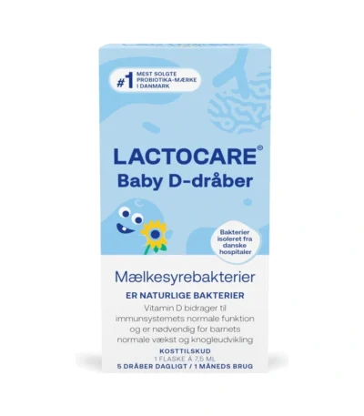 Lactocare Baby D-dråber – 7,5 ml