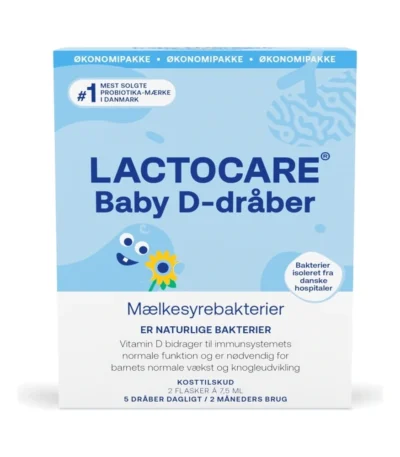 Lactocare Baby D-dråber 2-Pak – 2 x 7,5 ml