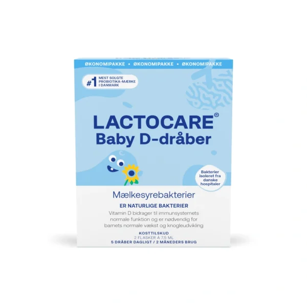Lactocare Baby D-dråber 2-Pak – 2 x 7,5 ml