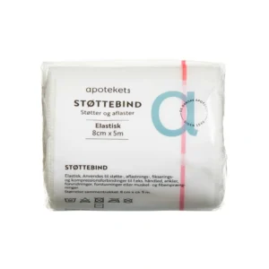 Apotekets Støttebind Elastisk 8 cm x 5 m – 1 stk