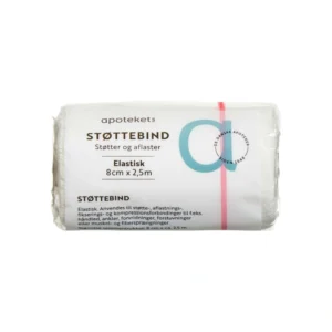Apotekets Støttebind Elastisk 8 cm x 2,5 m – 1 stk