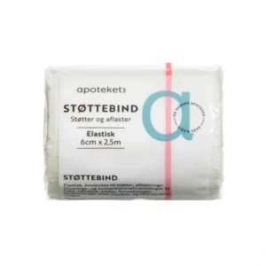 Apotekets Støttebind Elastisk 6 cm x 2,5 m – 1 stk