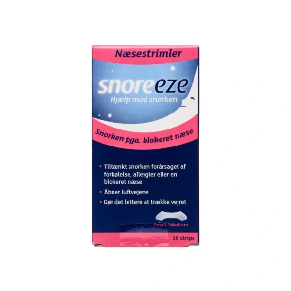 Snoreeze Næsetrimler Small/Medium – 10 stk