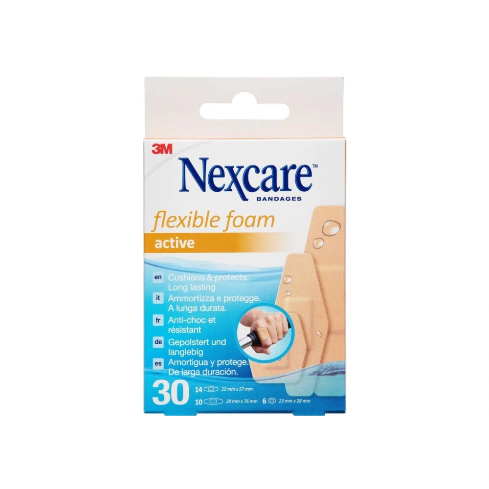 3M Nexcare Active Flexible Foam - 30 stk