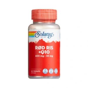 Solaray Rød Ris +Q10 – 60 stk