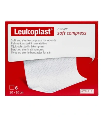 Leukoplast Cutisoft steril 10×10 cm – 6 stk