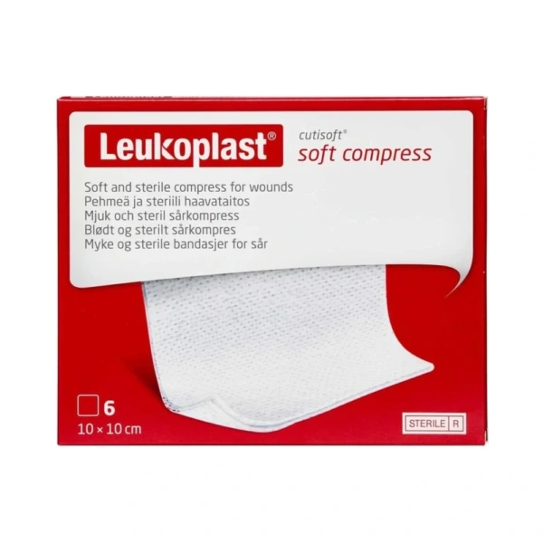 Leukoplast Cutisoft steril 10×10 cm – 6 stk