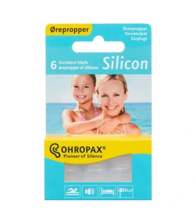 Ohropax silicon ørepropper – 6 stk