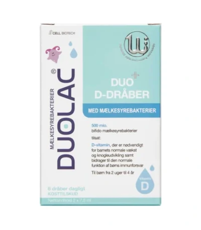 Duolac Duo+ D-Dråber – 2 x 7,5 ml