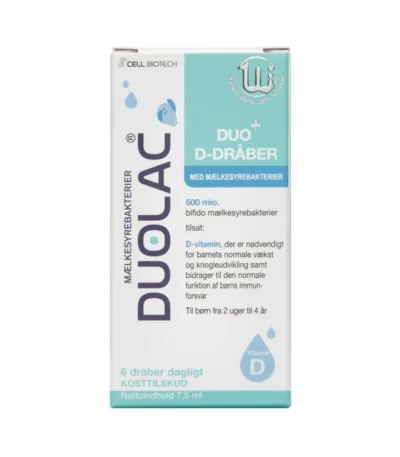 Duolac Duo+ D-dråber – 7,5 ml