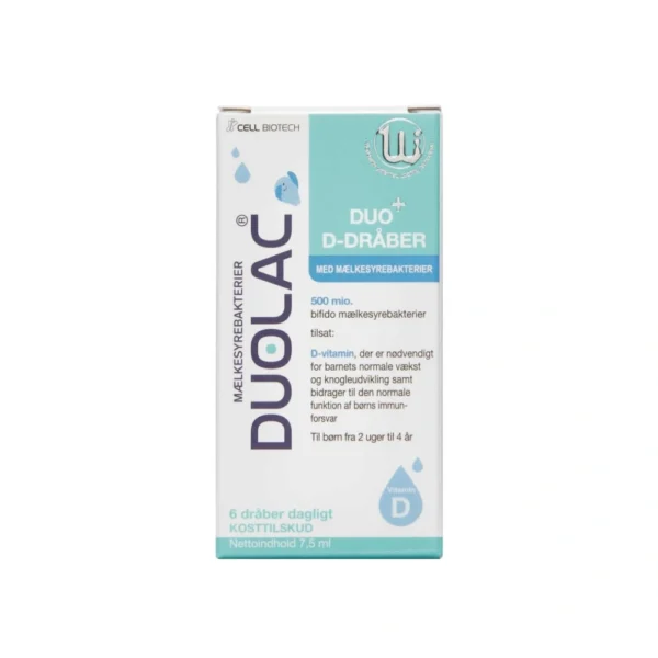 Duolac Duo+ D-dråber – 7,5 ml
