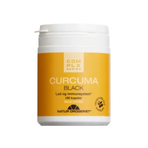 Natur Drogeriet Curcuma black kaps – 180 stk