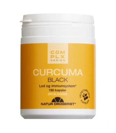 Natur Drogeriet Curcuma black kaps – 180 stk