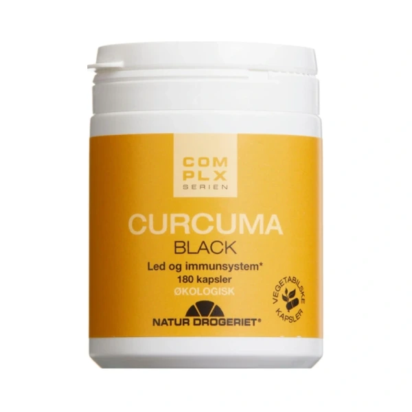 Natur Drogeriet Curcuma black kaps – 180 stk