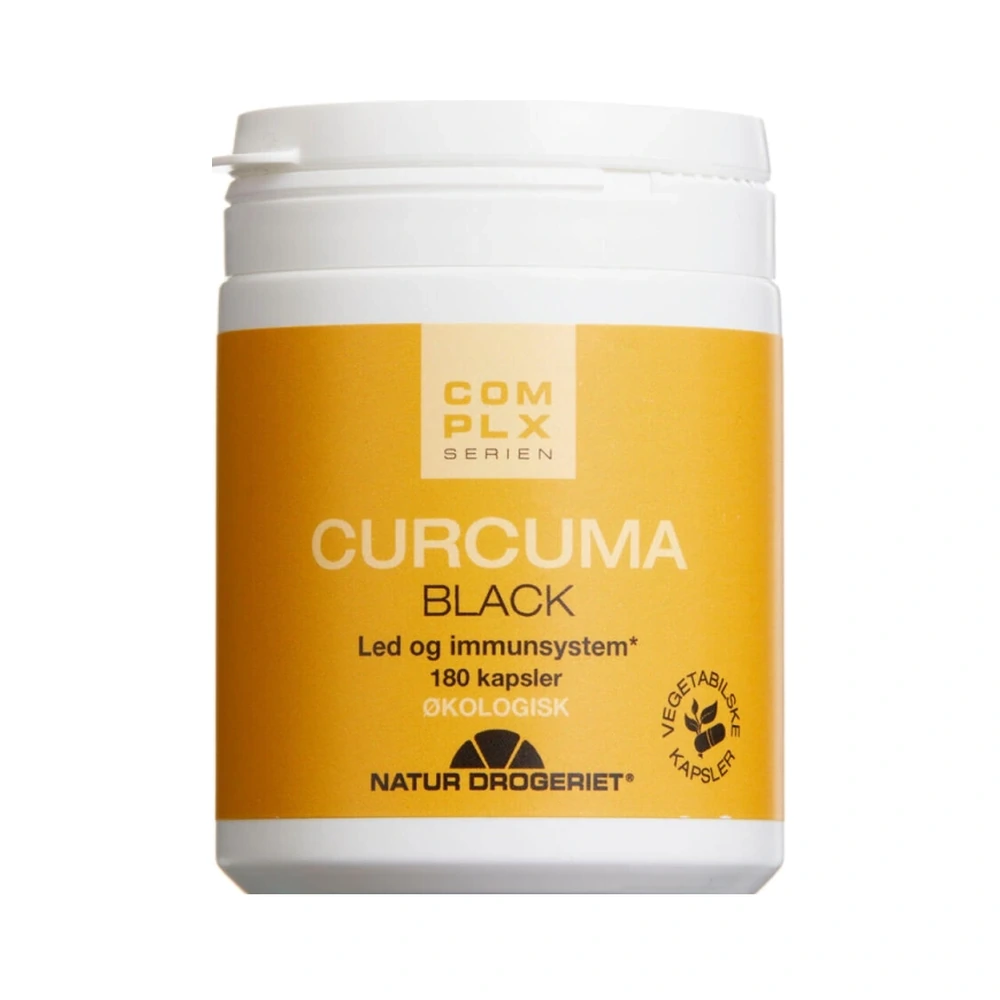 Natur Drogeriet Curcuma black kaps – 180 stk