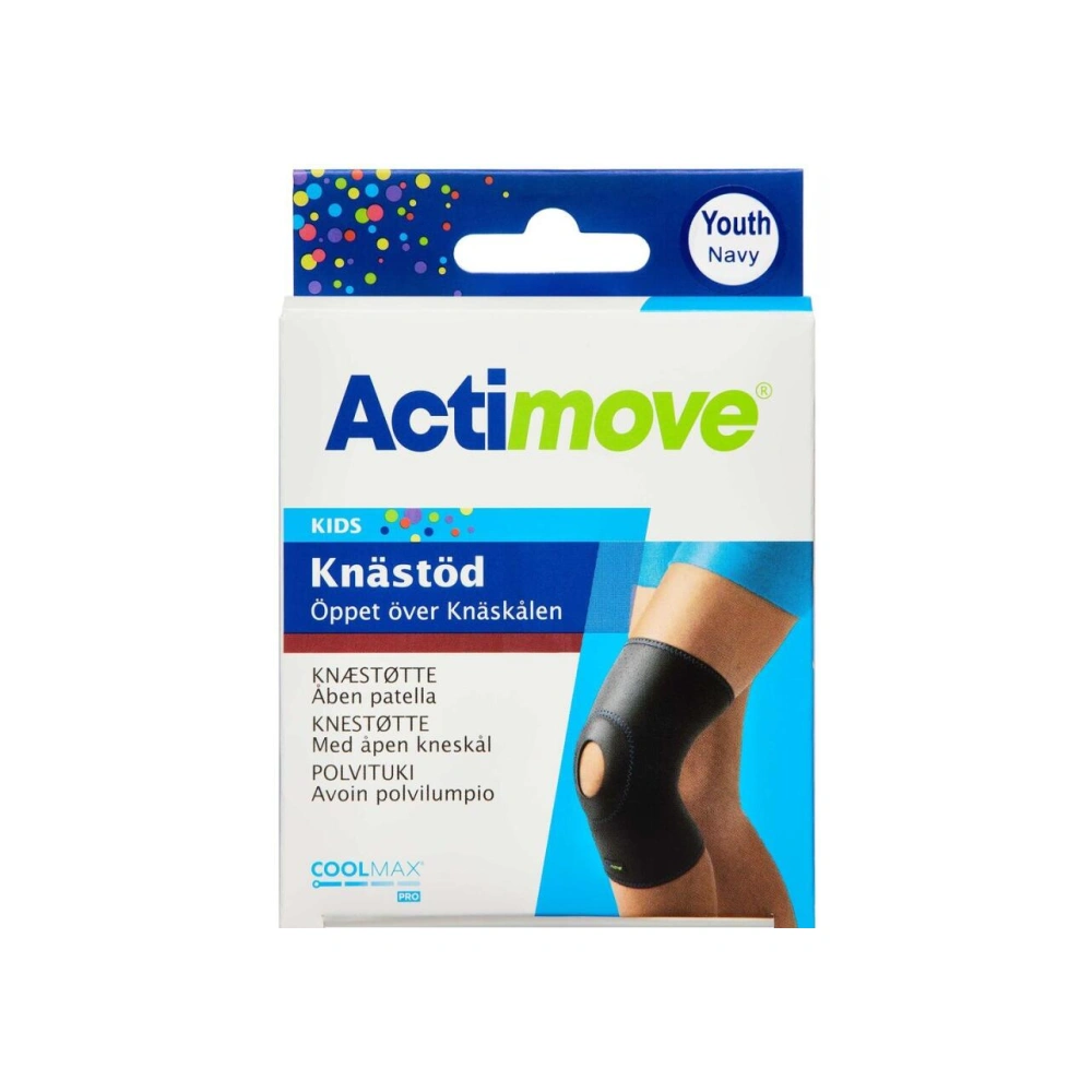 Actimove Kids Knæ Youth Navy - 1 stk