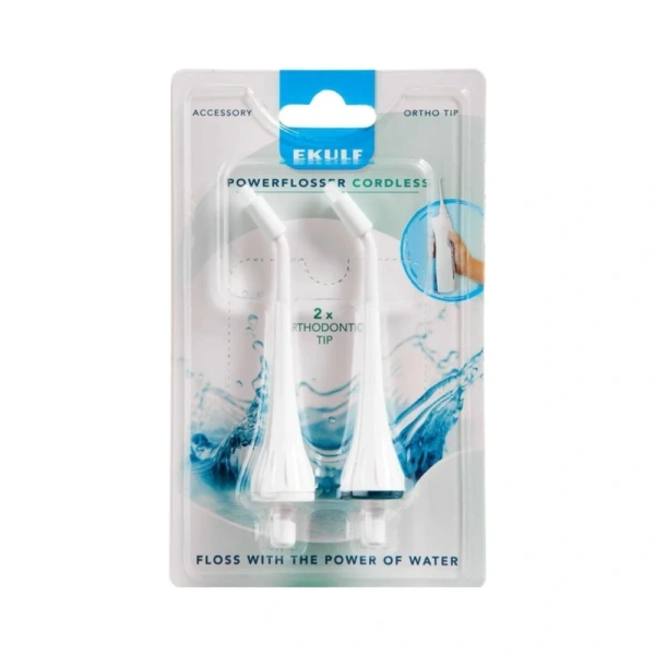 Ekulf PowerFlosser tandbørste Orthodontic – 2 stk