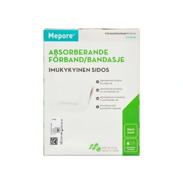 Mepore Selvklæbende Forbinding 9x10cm – 5 stk