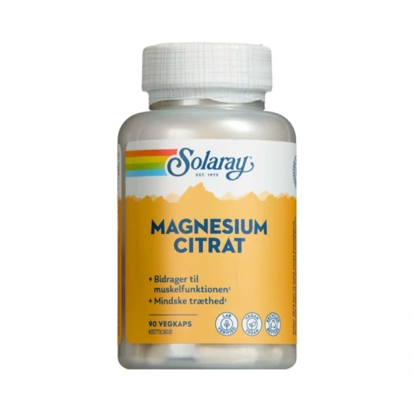 Solaray Magnesium Citrat – 90 stk