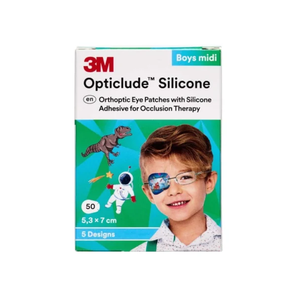 3M Opticlude Skeleplaster Medi Dreng – 50 stk