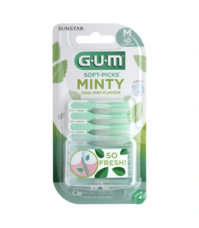 GUM SOFT-PICKS MINTY Medium – 40 stk