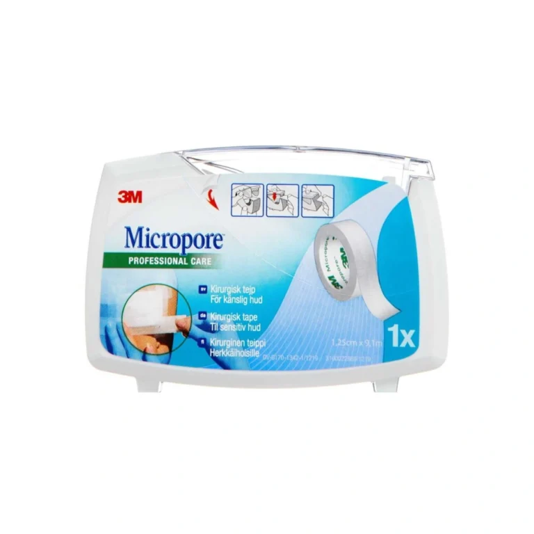 3M Micropore På Dispenser 1,25 cm x 9,14 m - 1 stk 3M Micropore På Dispenser 1,25 cm x 9,14 m – 1 stk
