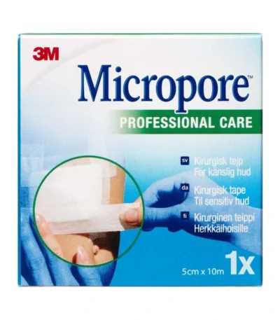 Micropore Kirugisk Tape Uden Dispenser Hvid – 5cm x 10m
