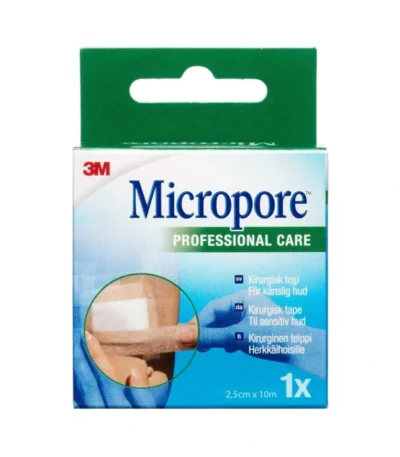 Micropore Kirugisk Tape Brun Uden Dispenser – 2,5cm x 10m