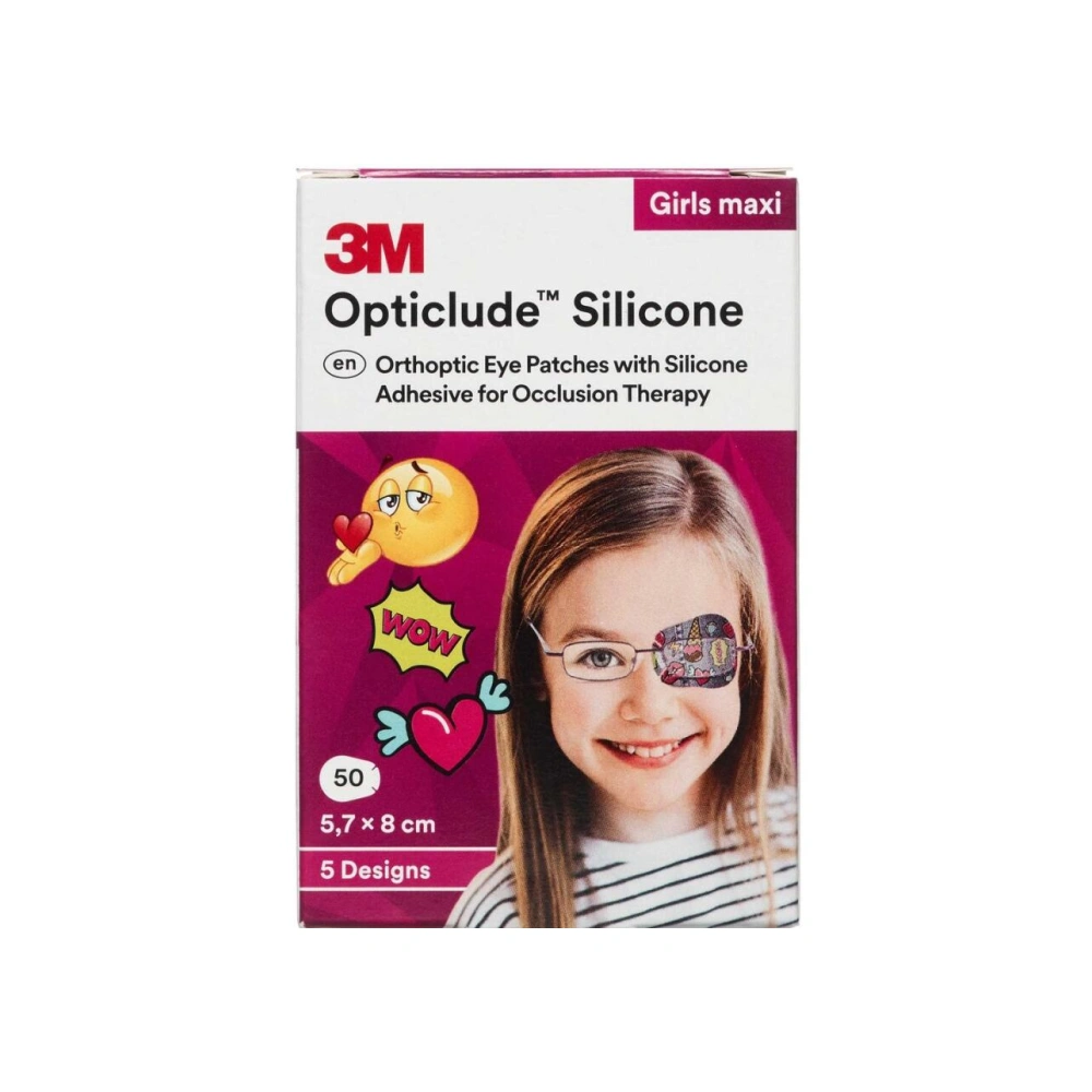 3M Opticlude Skeleplaster Maxi Pige - 50 stk.