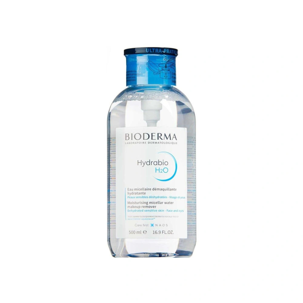 Bioderma hydrabio H2O med pumpe - 500 ml