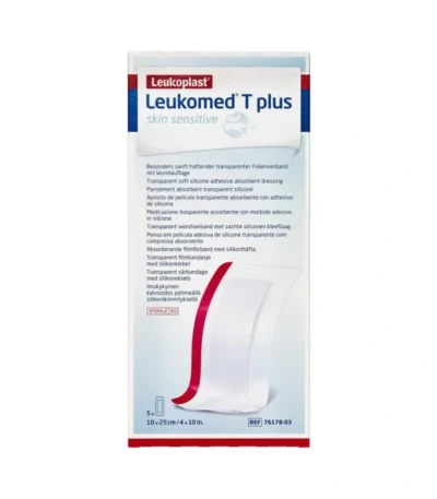Leukoplast Leukomed T Plus Skin Sensitive 10×25 cm – 5 stk