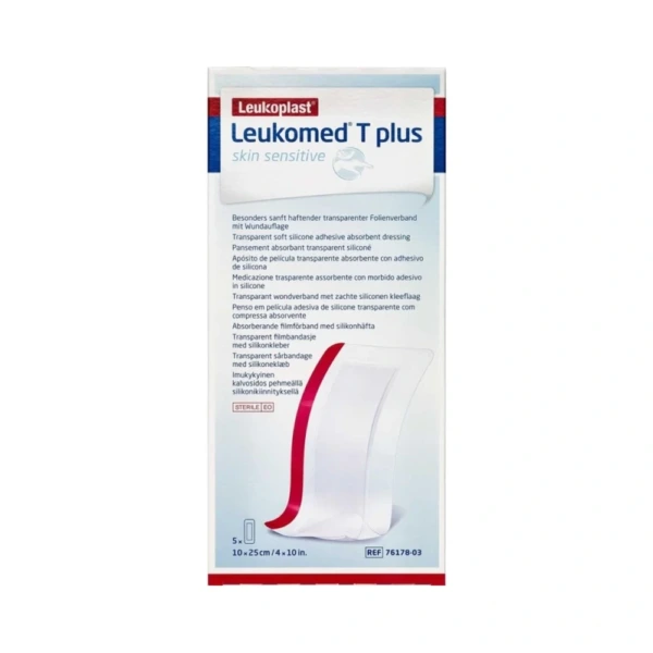 Leukoplast Leukomed T Plus Skin Sensitive 10×25 cm – 5 stk