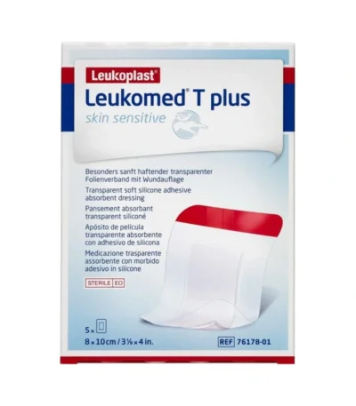 Leukoplast Leukomed T Plus Skin Sensitive 8x10 cm - 5 stk