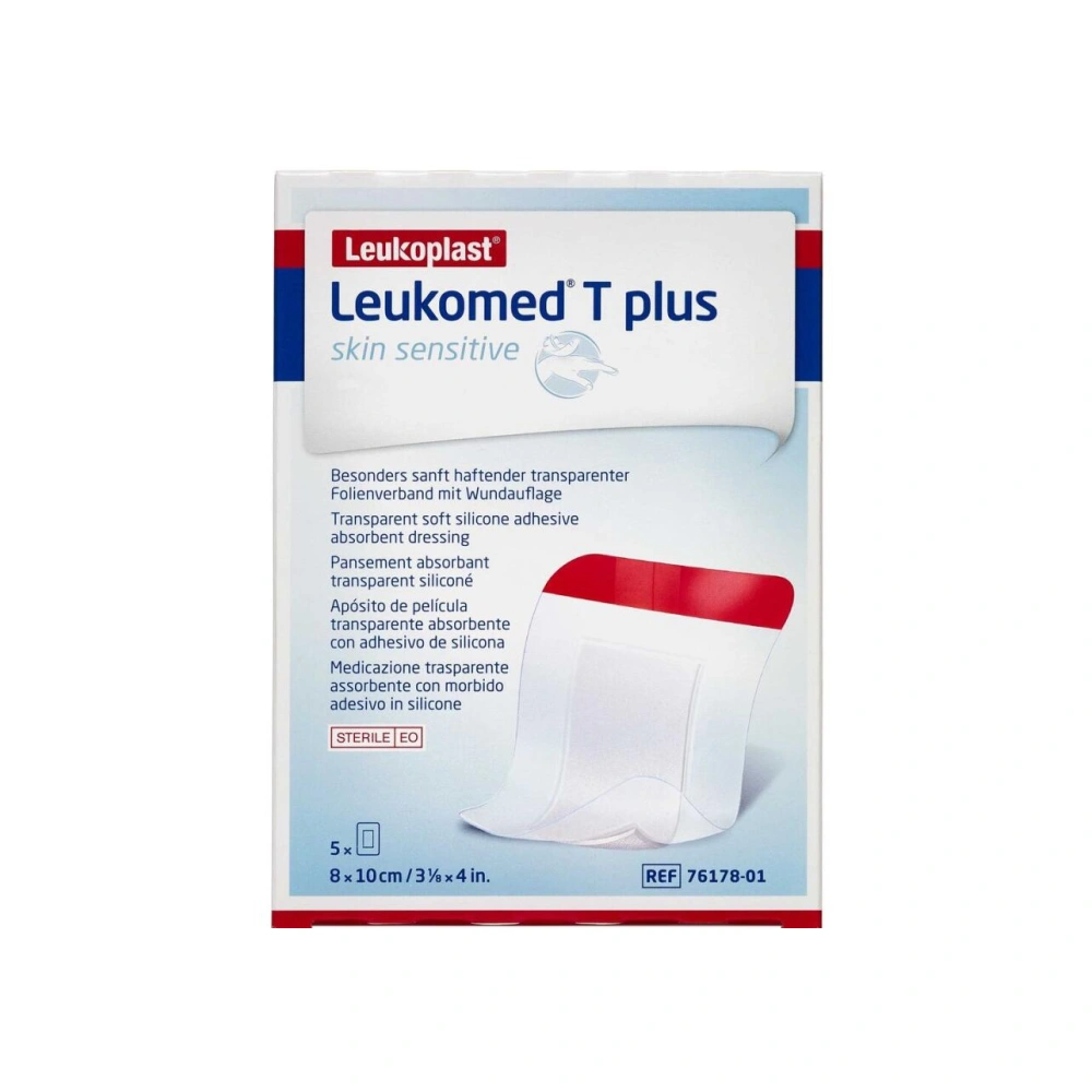 Leukoplast Leukomed T Plus Skin Sensitive 8×10 cm – 5 stk.