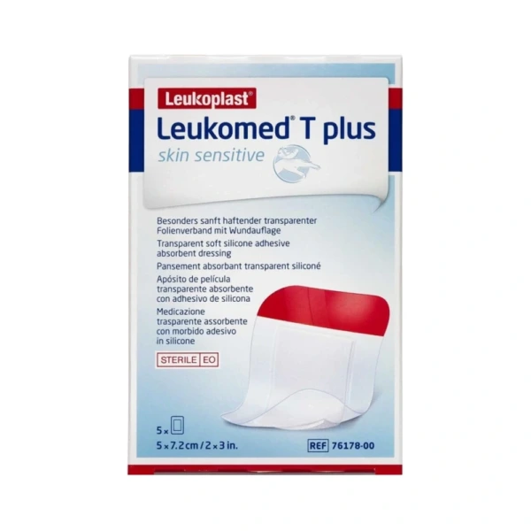 Leukoplast Leukomed T Plus Skin Sensitive 5×7,2 cm – 5 stk
