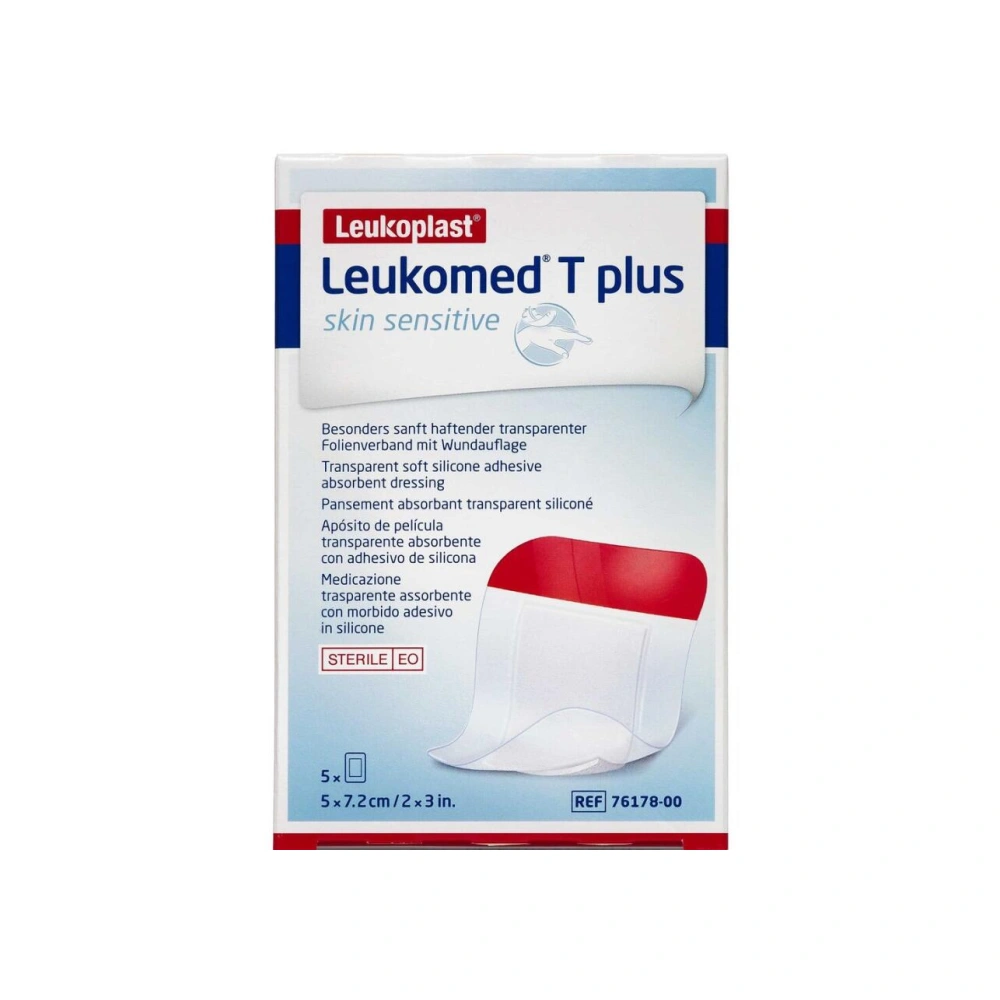 Leukoplast Leukomed T Plus Skin Sensitive 5×7,2 cm – 5 stk