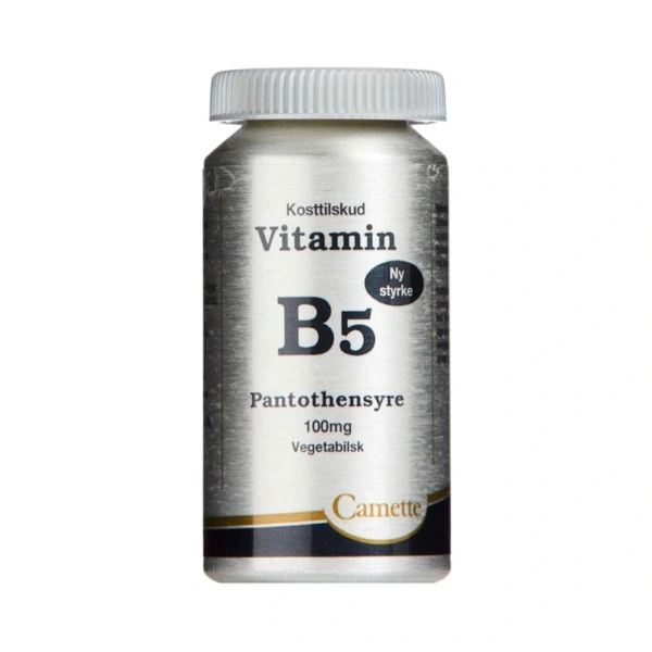 Camette B5 vitamin pantothensyre 100mg – 90 stk