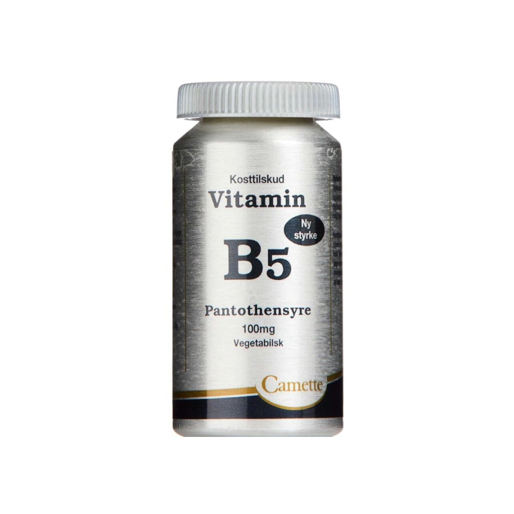 Camette B5 vitamin pantothensyre 100mg – 90 stk