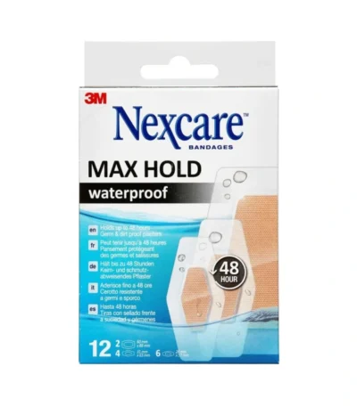 3M Nexcare Max Hold Plaster – 12 stk