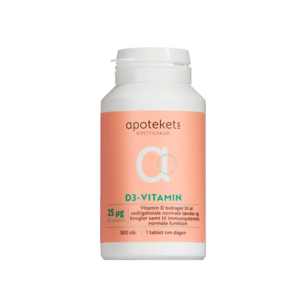 Apotekets D3-vitamin 25 µg Tabletter – 300 stk
