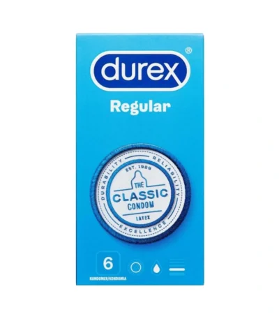Durex Regular Kondomer – 6 stk