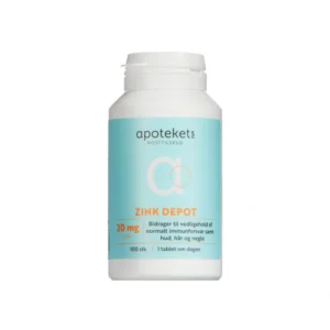 Apotekets Zink Depottablet – 100 stk