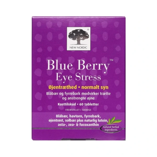 New Nordic Blue Berry Eye Stress – 60 stk