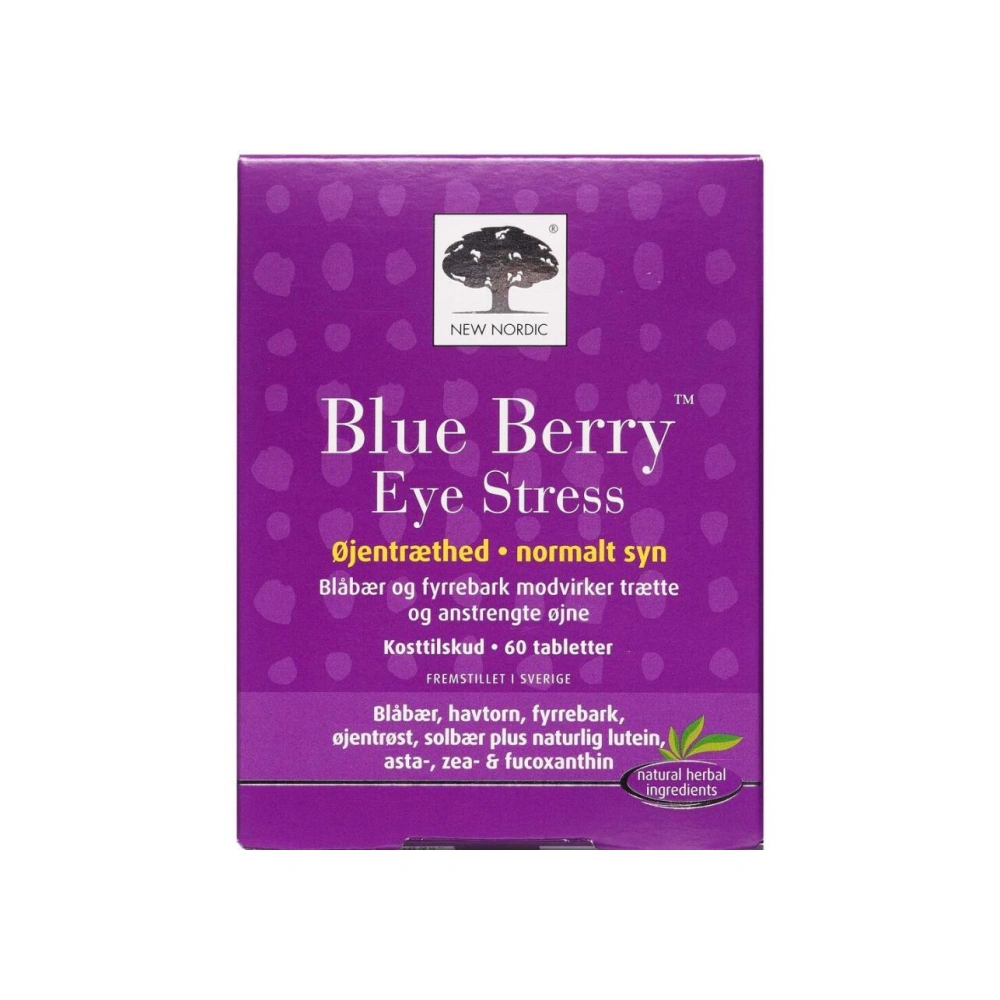 New Nordic Blue Berry Eye Stress – 60 stk