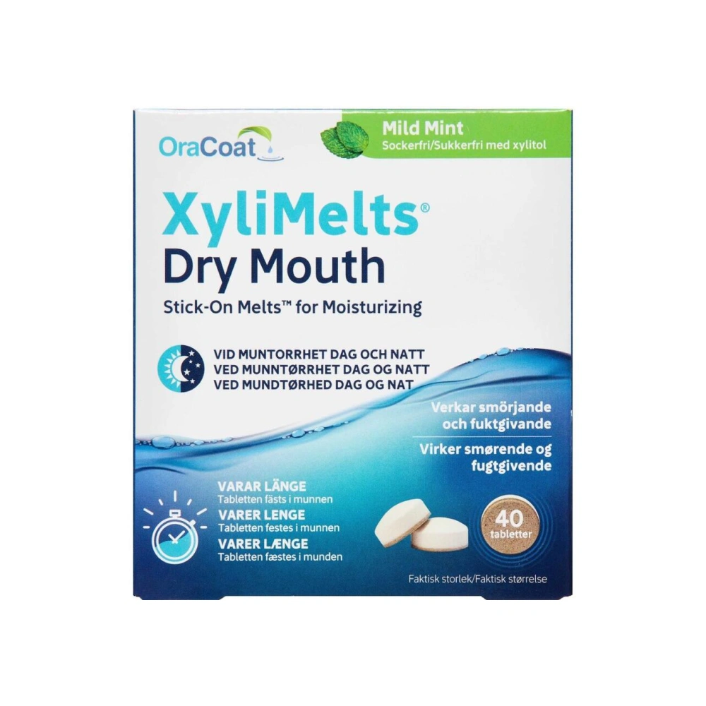 OraCoat Xylimelts Klæbetabletter – 40 stk