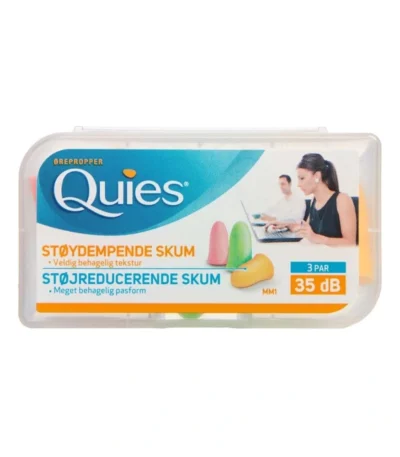 Quies Ørepropper Blødt Skum – 3 par