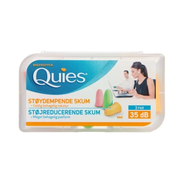 Quies Ørepropper Blødt Skum – 3 par