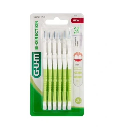 GUM BI-DIRECTION Mellemrumsbørster 0,7mm – 6 stk