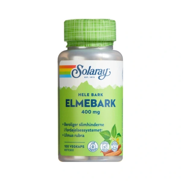 Solaray Elmebark – 100 stk