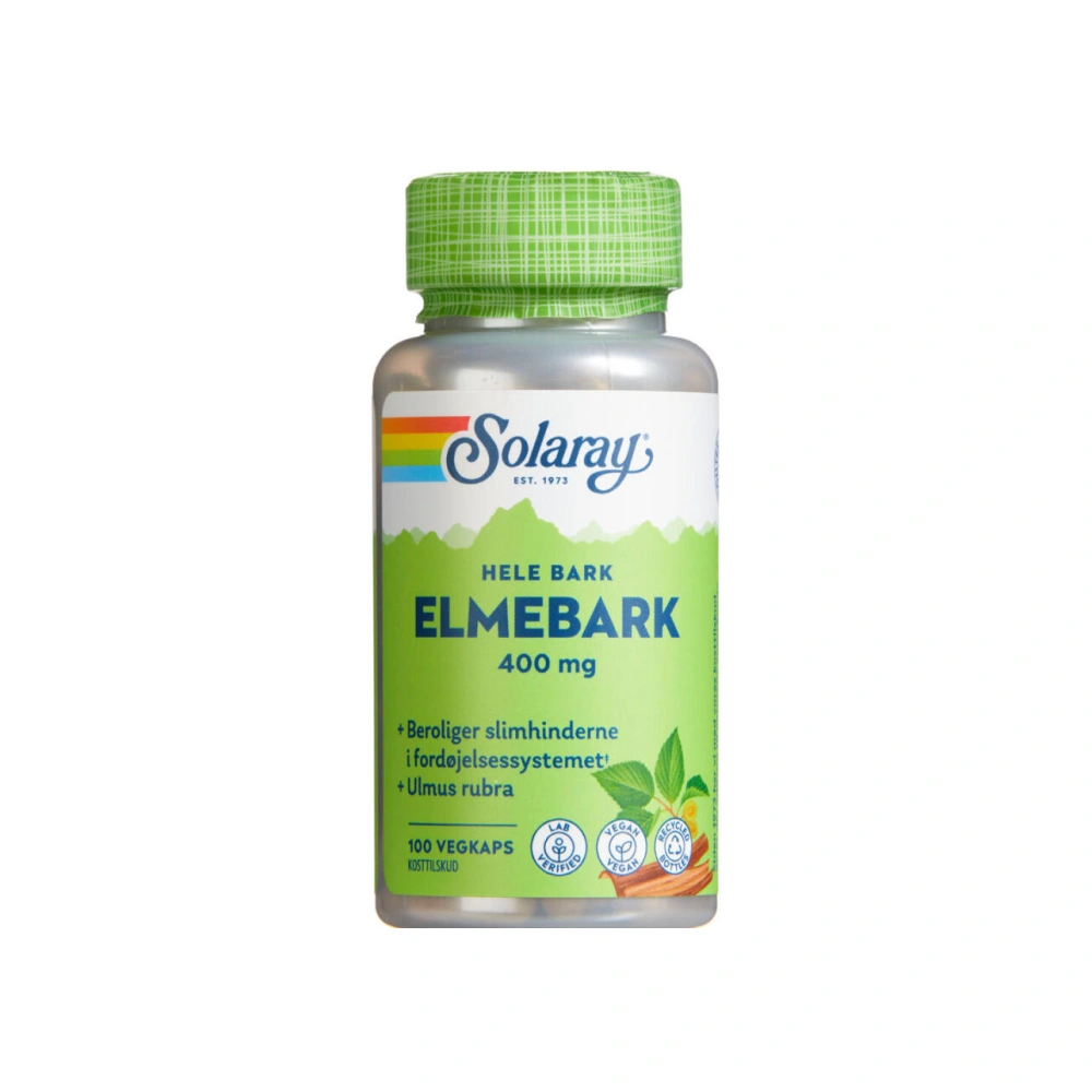 Solaray Elmebark – 100 stk